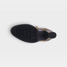L'Artiste Roselia-Stunin boots in Brown Multi, outsole view