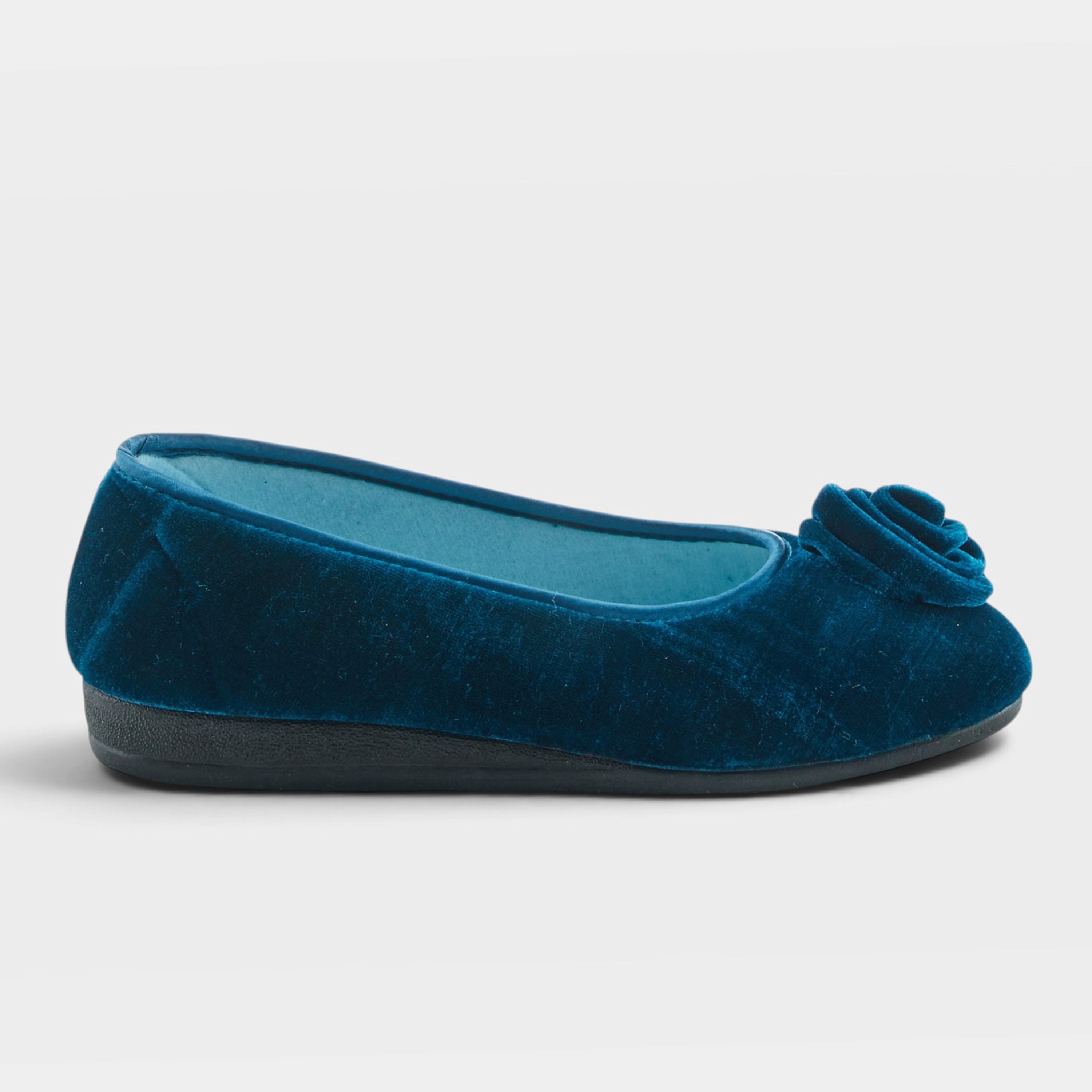 Flexus Roseloud Teal Slipper