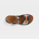 L'Artiste Roshni sandals in Black Multi, top view