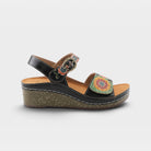 L'Artiste Roshni sandals in Black Multi, hero view