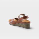 L'Artiste Roshni sandals in Camel Multi, alternate angle view