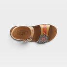 L'Artiste Roshni sandals in Natural Multi, top view