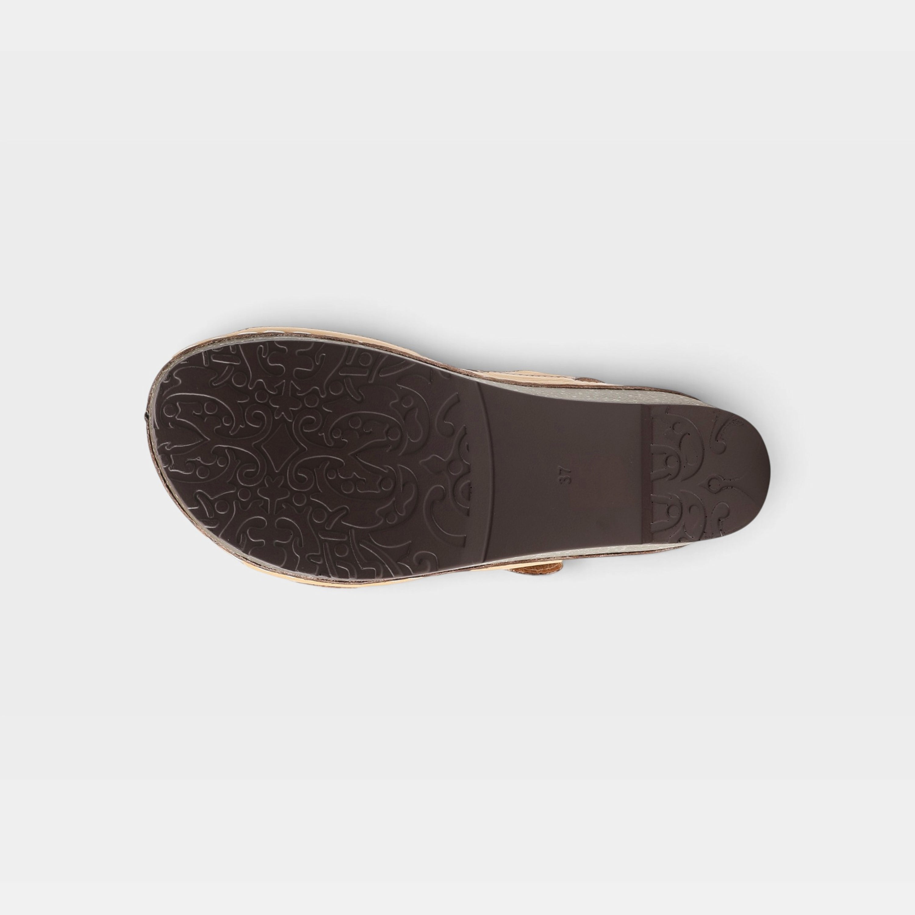 L'Artiste Roshni sandals in Natural Multi, outsole view