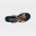 L'Artiste Rossie heeled sandals in Navy Multi, top view