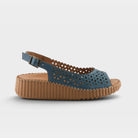 Spring Step Rowyn Denim Blue Casual Sandal