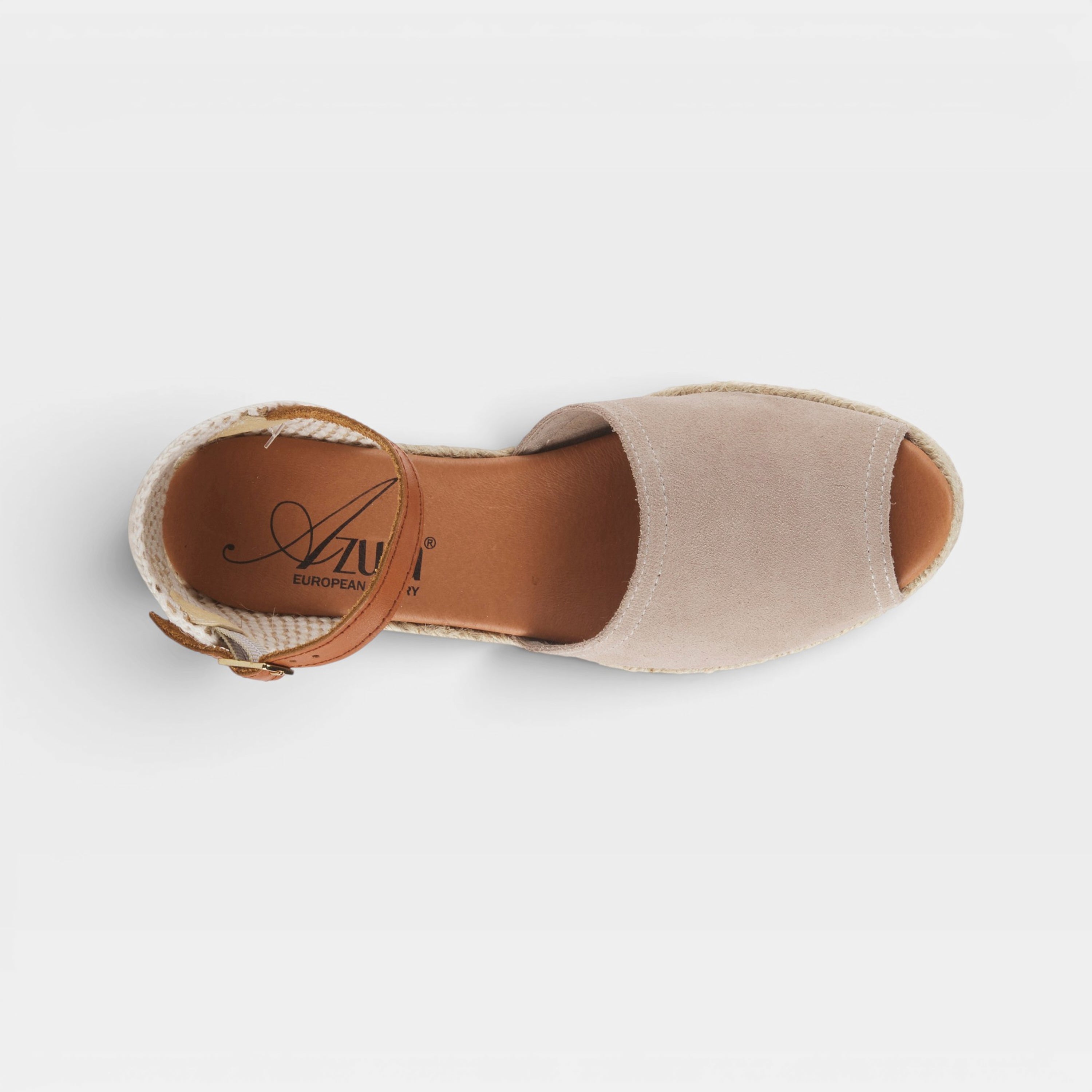 Azura Royalee Beige Suede Sandal