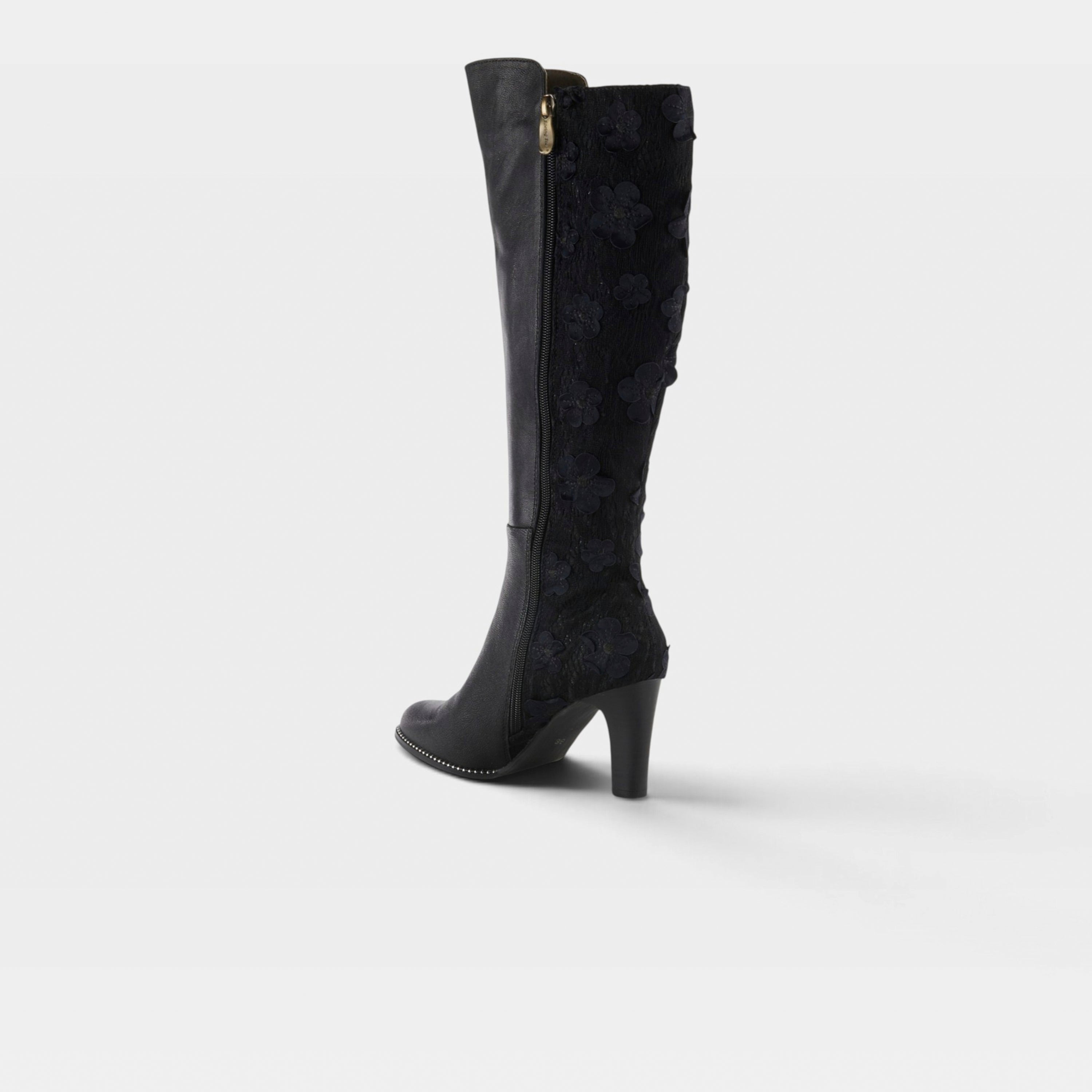 L'Artiste Rozena tall boot in Black Multi, alternate angle view