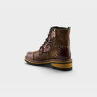 L'Artiste Rugup booties in Brown Multi, alternate angle view