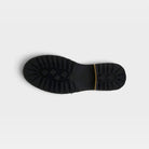 L'Artiste Rugup-Flower booties in Black Multi, outsole view