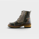 L'Artiste Rugup booties in Slate Multi, side view