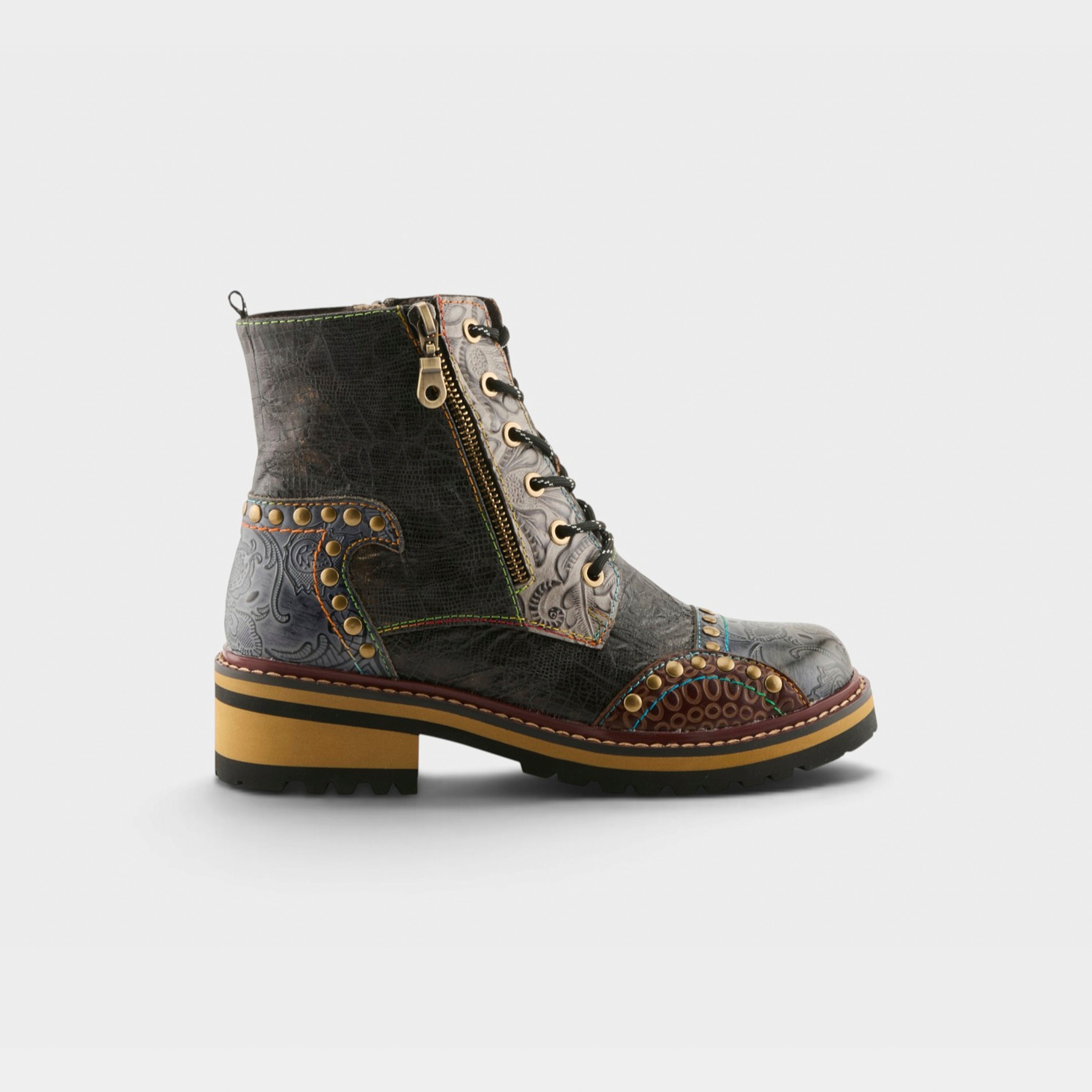 L'Artiste Rugup booties in Slate Multi, hero view