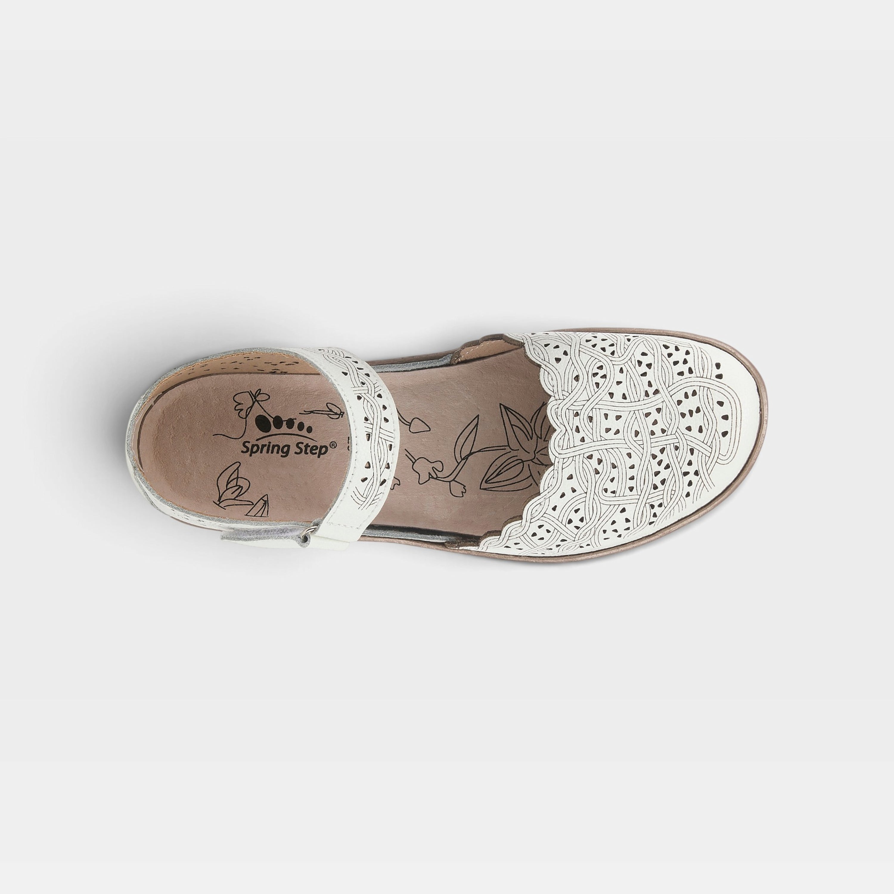 Spring Step Sabriye White Shoe
