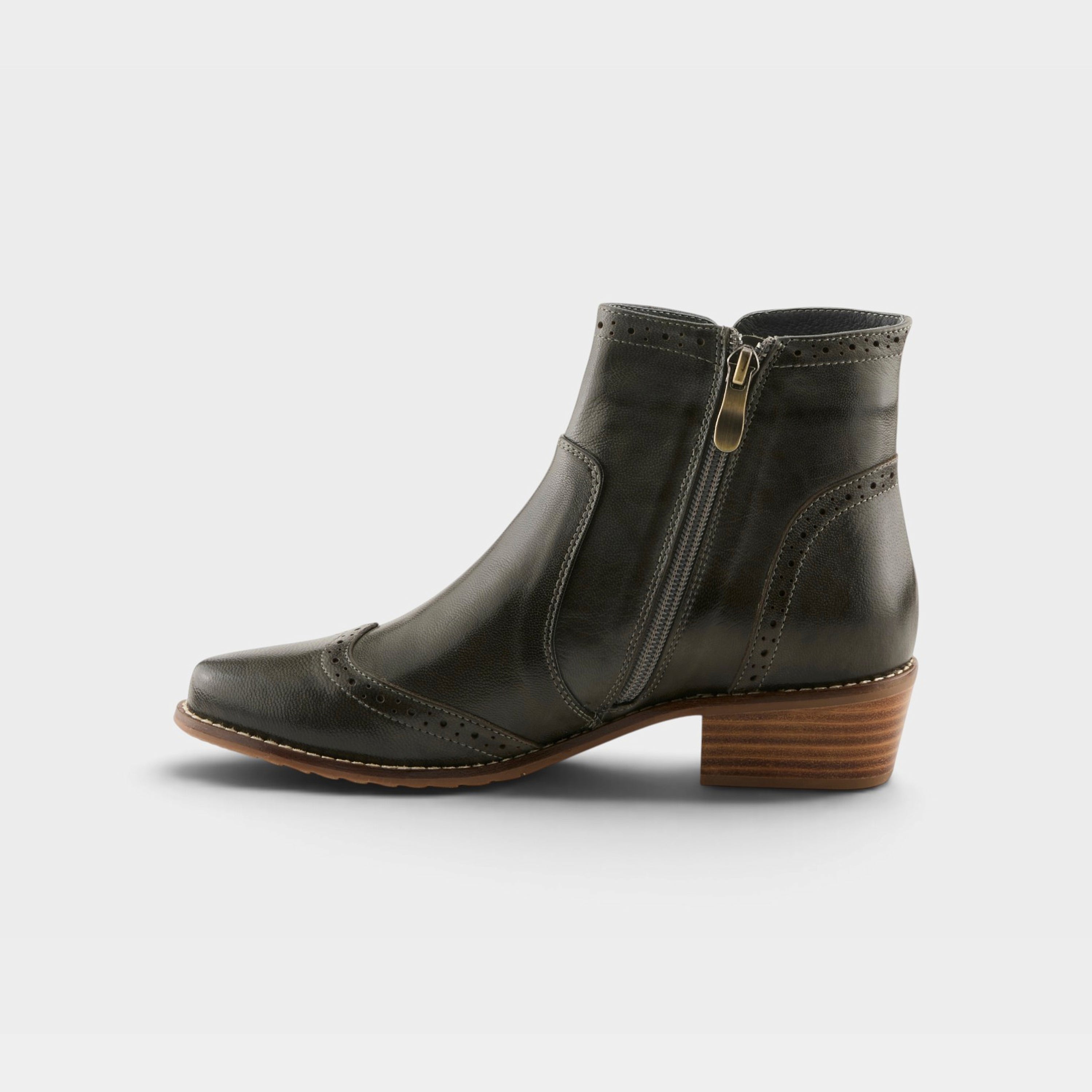 Spring Step Salmar Dark Olive Dress Boot