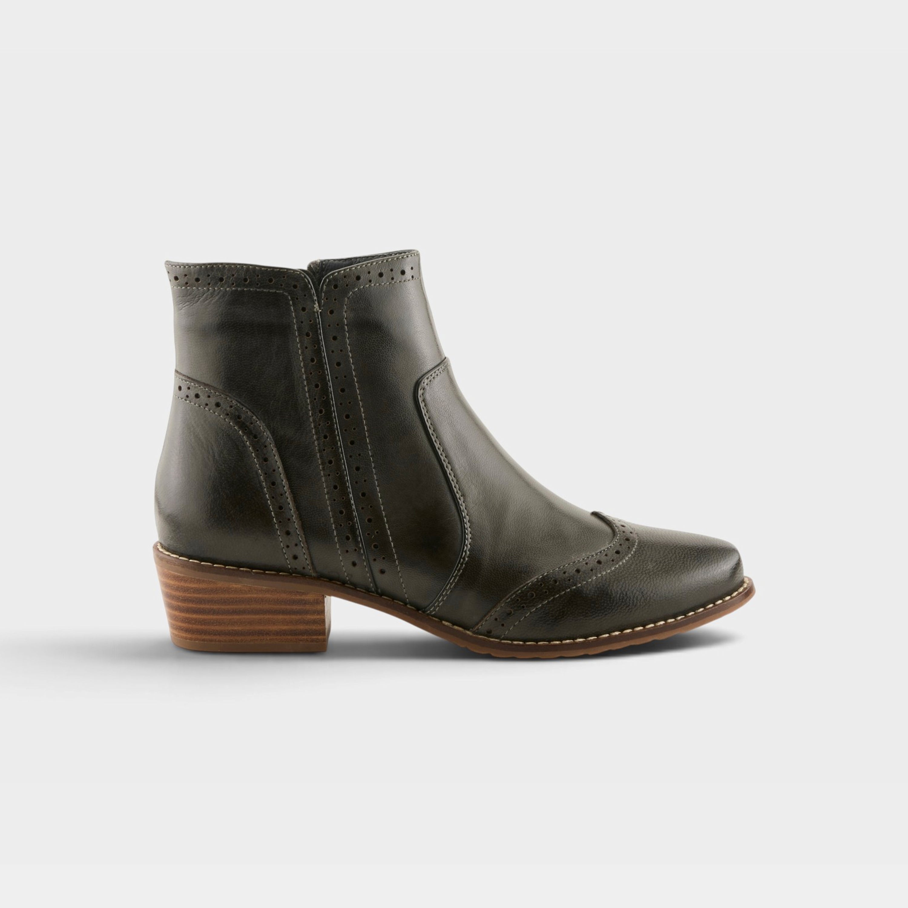 Spring Step Salmar Dark Olive Dress Boot
