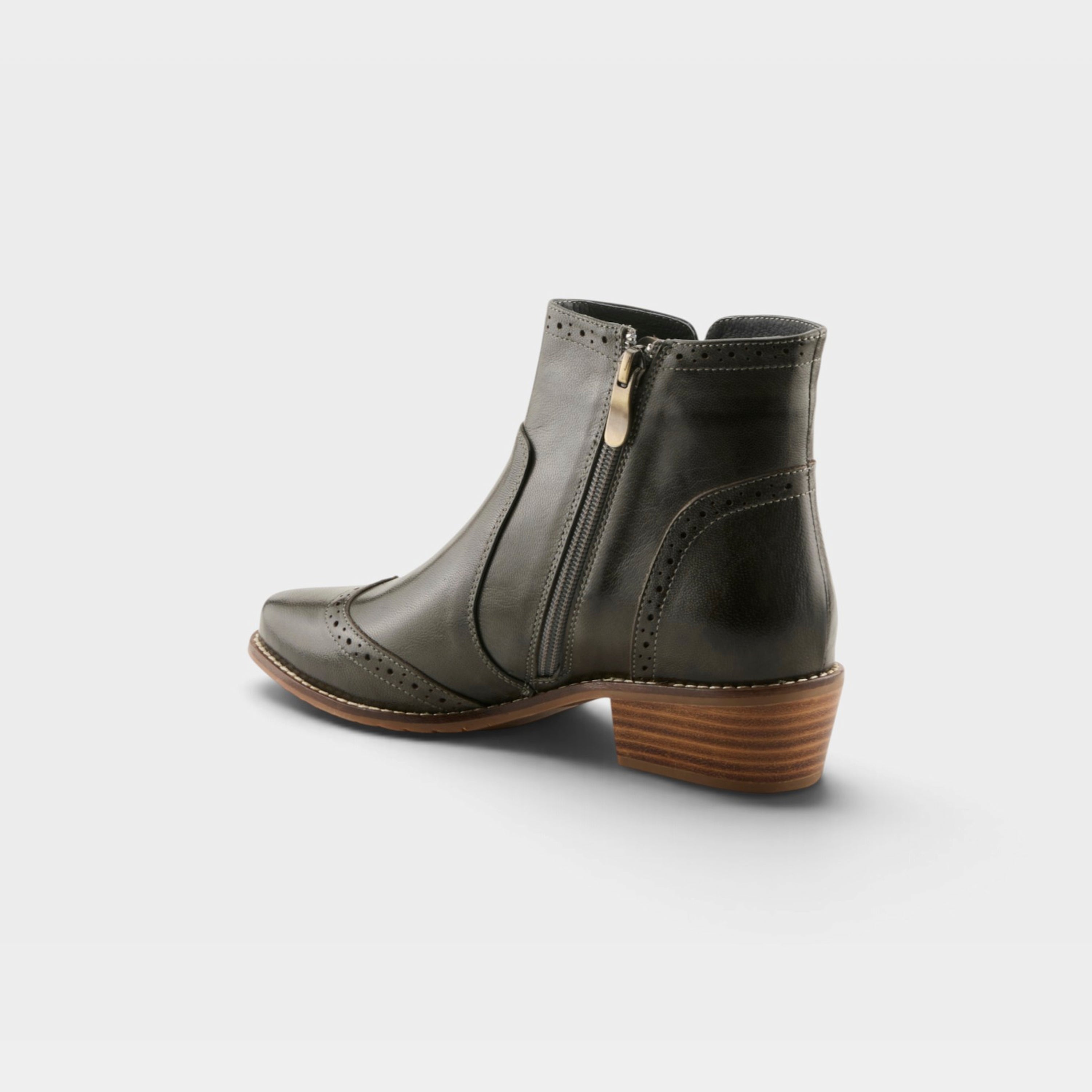 Spring Step Salmar Dark Olive Dress Boot