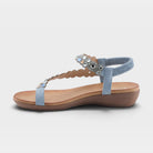 Patrizia Sanjuan Denim Blue Sandal