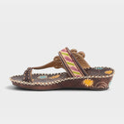 L'Artiste Santorini slide sandal in Brown, side view