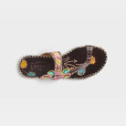 L'Artiste Santorini slide sandal in Brown, top view