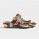 L'Artiste Santorini slide sandal in Brown, hero view
