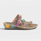 L'Artiste Santorini slide sandal in Grey, hero view