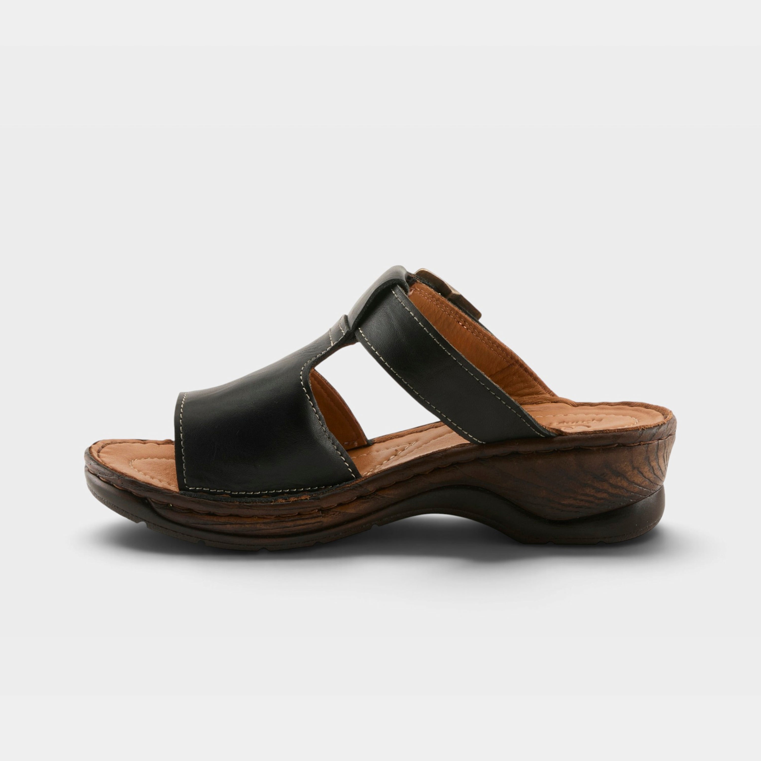 Spring Step Saphique Black Casual Sandal
