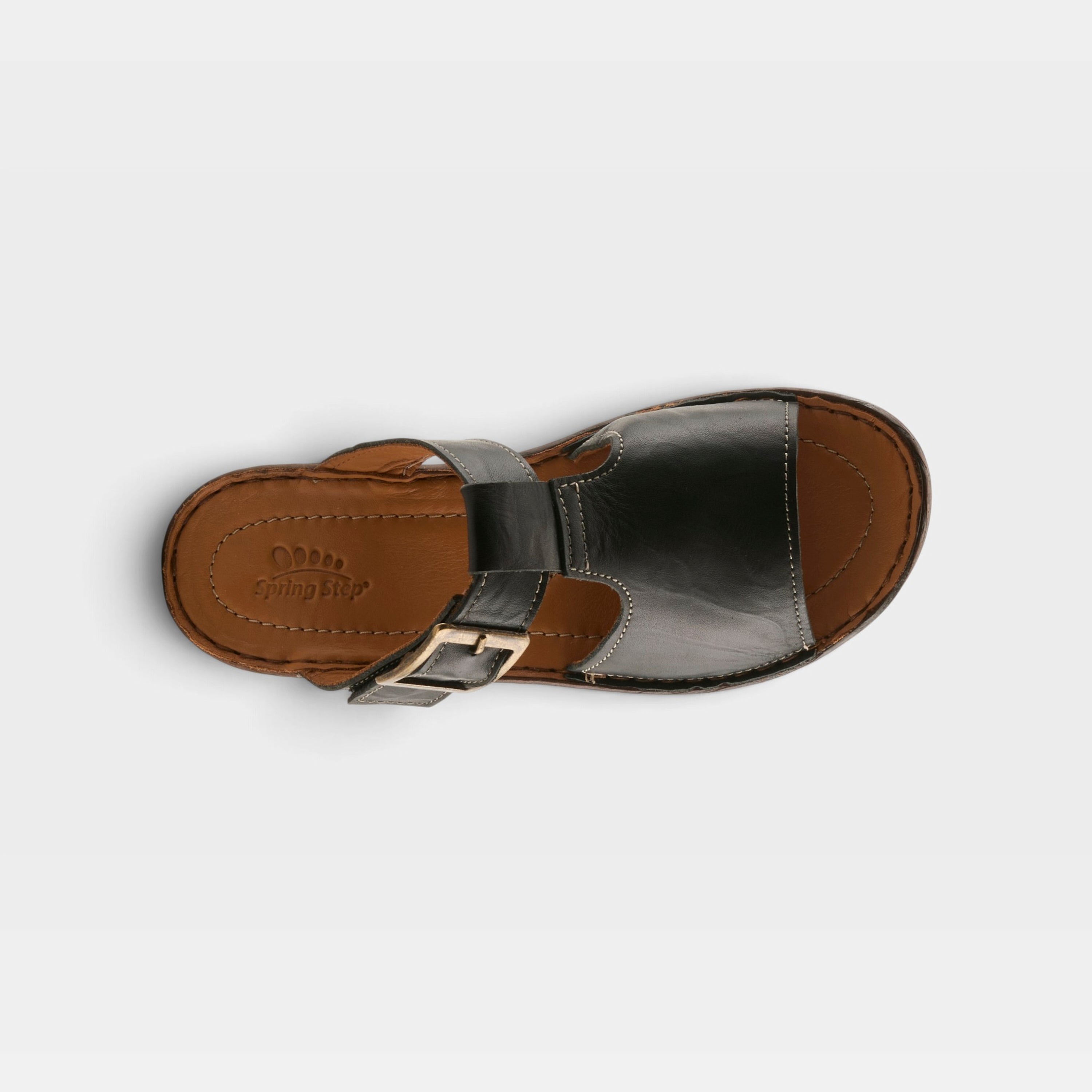 Spring Step Saphique Black Casual Sandal