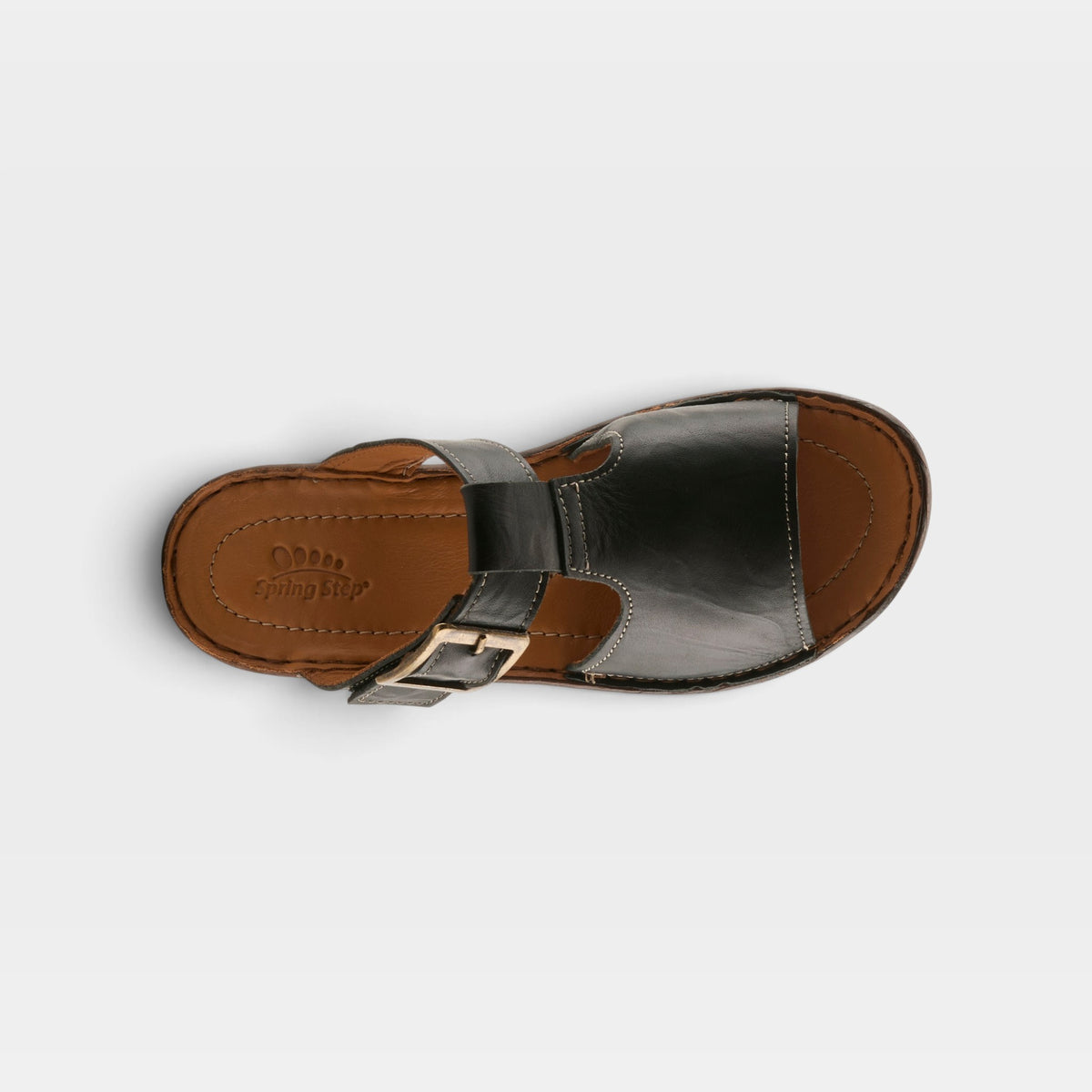 Spring Step Saphique Black Casual Sandal