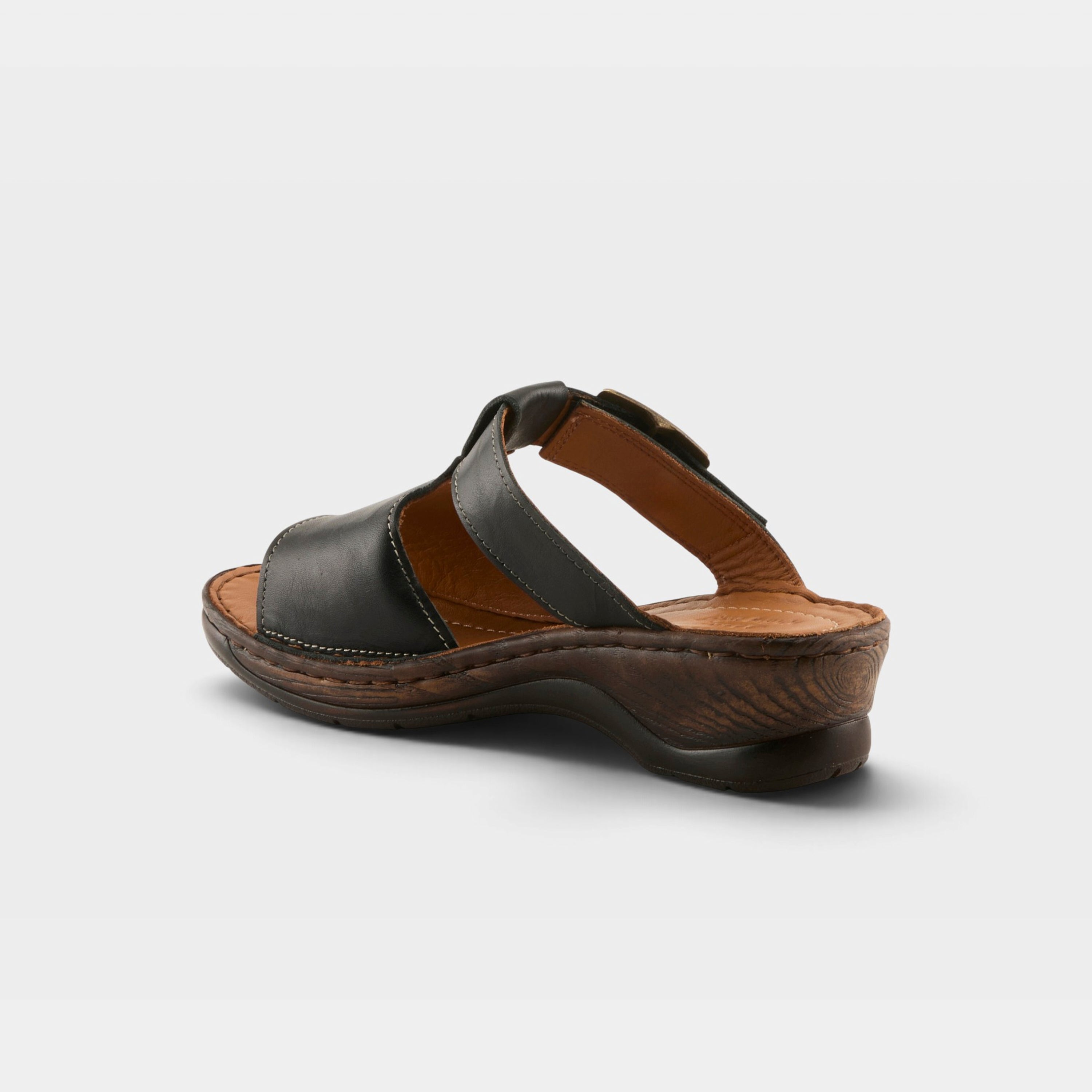 Spring Step Saphique Black Casual Sandal