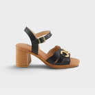 Spring Step Sardinia Black Dress Sandal