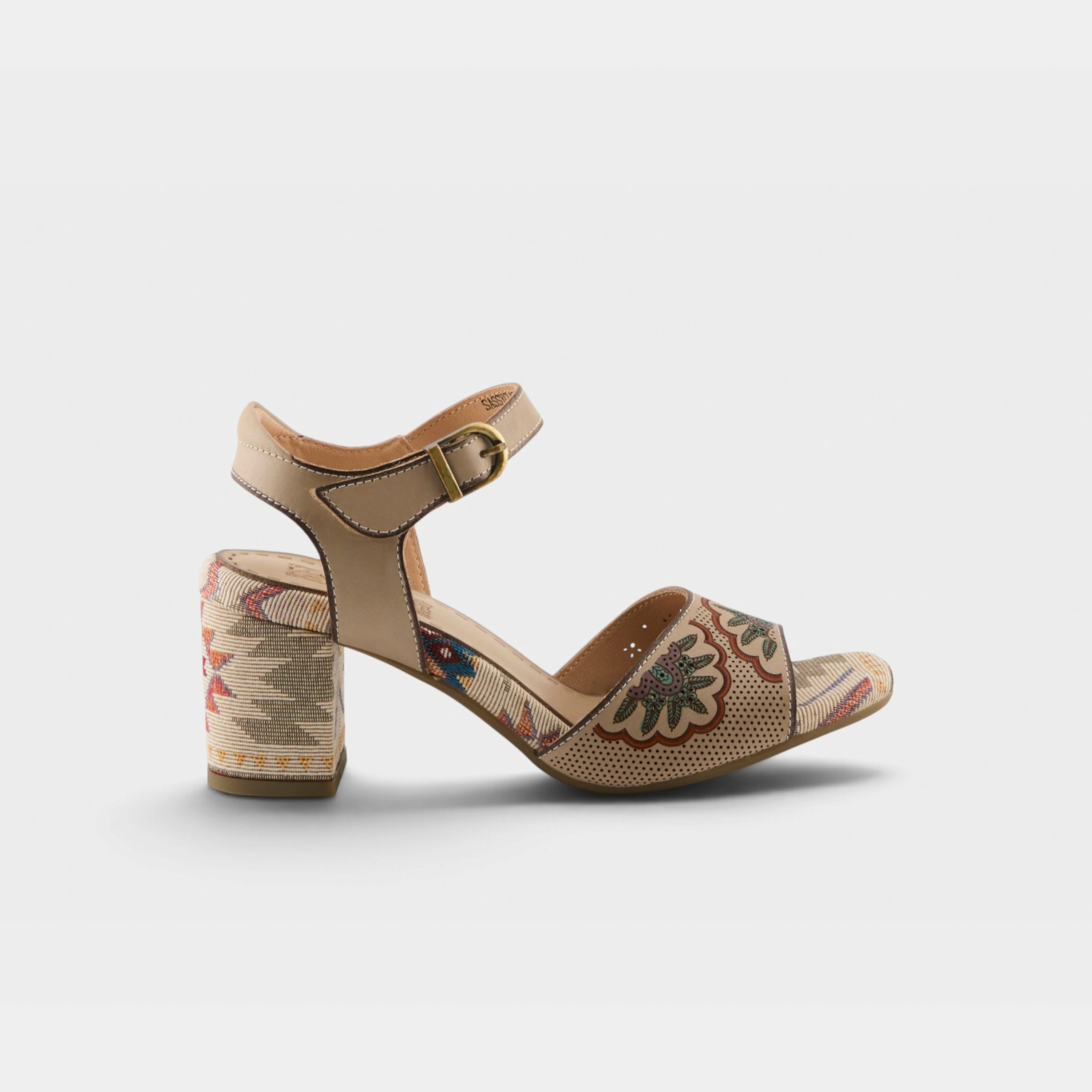 L'Artiste Sassyclass sandals in Beige Multi, hero view