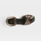 L'Artiste Sassyclass sandals in Black Multi, top view