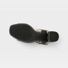L'Artiste Sassyclass sandals in Black Multi, outsole view