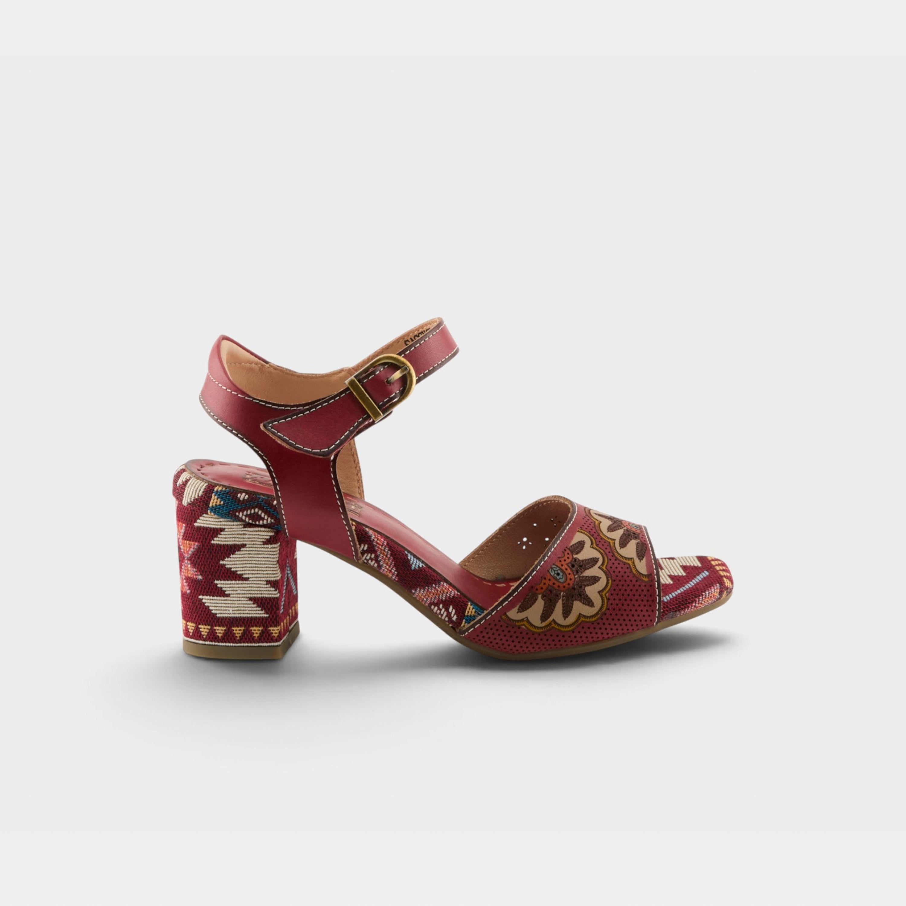 L'Artiste Sassyclass sandals in Red Multi, hero view