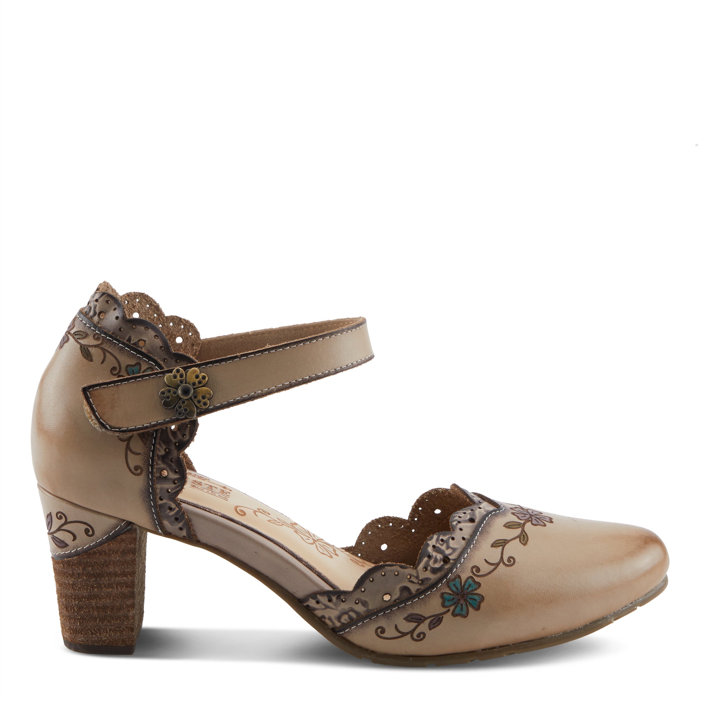 Comfortable Leather Mary Jane Heels – Spring Step Shoes