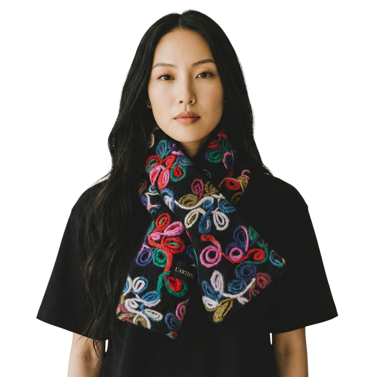 L'Artiste L'ARTISTE LOOPIE SCARF shoe with handcrafted leather design