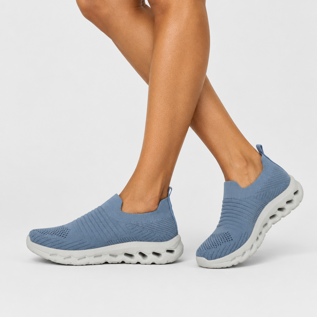 Flexus Scruggs Blue Sneakers on-foot view