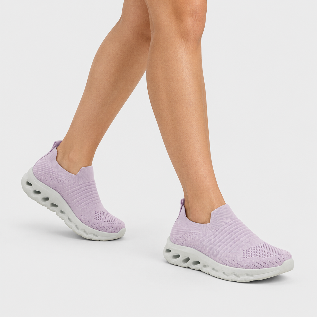 Flexus Scruggs Lilac Sneaker - on-foot view