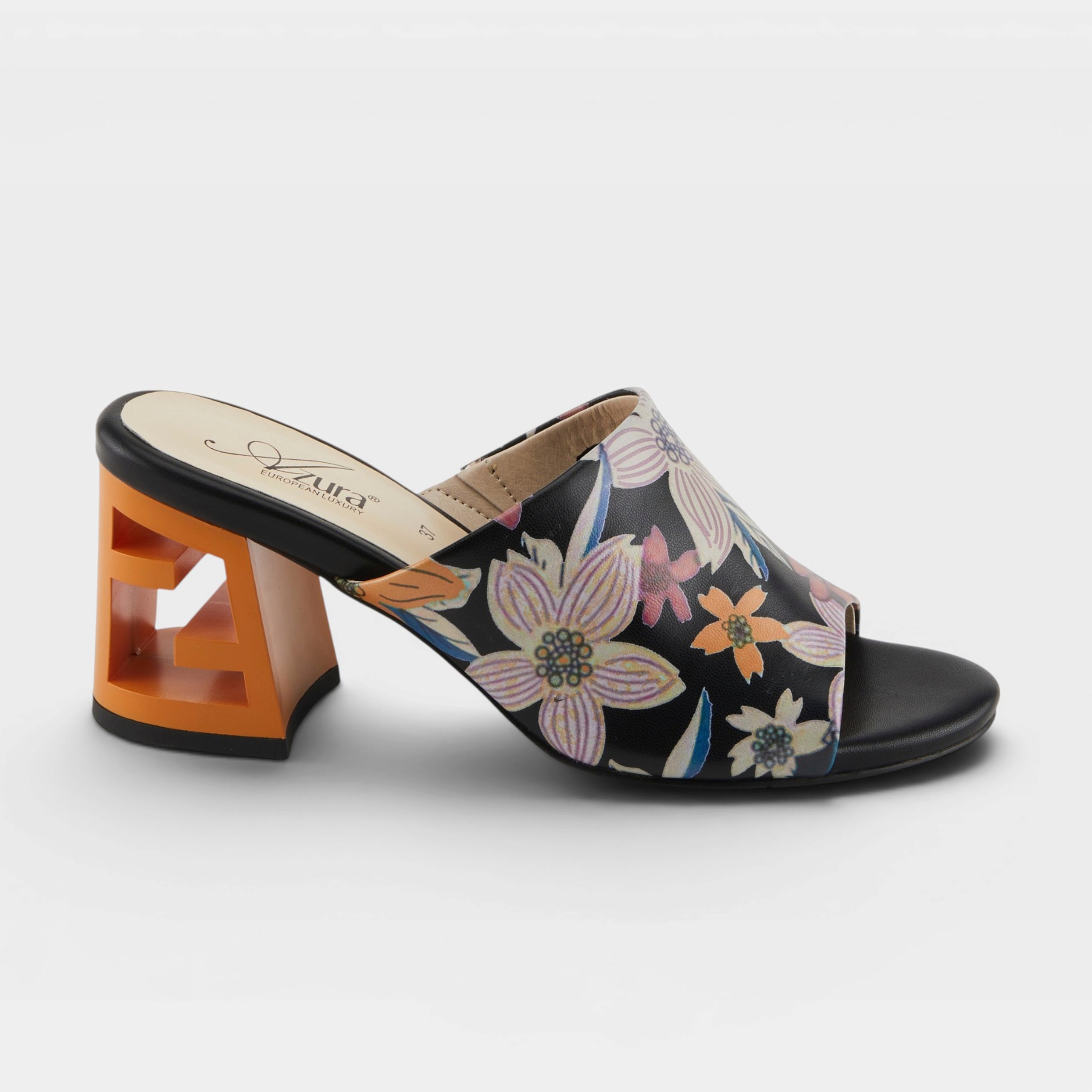 Azura Sculptor Black Multi Sandal