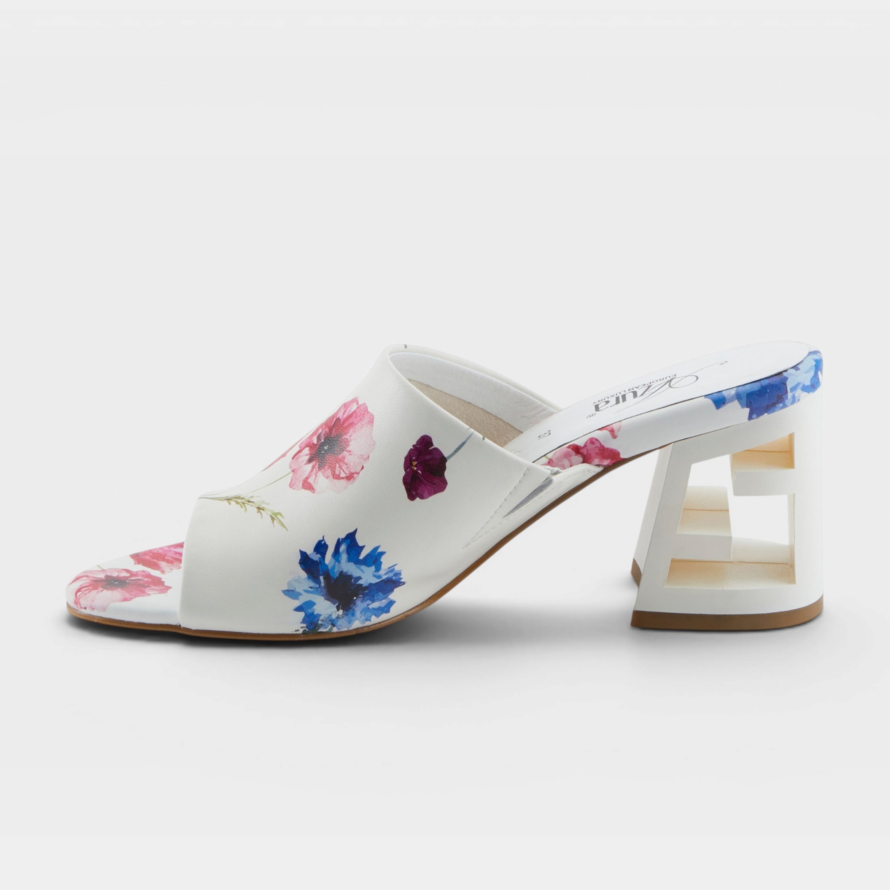 Azura Sculptor White Multi Sandal