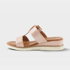 Spring Step Seaport Pink Metallic Casual Sandal