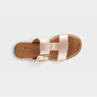 Spring Step Seaport Pink Metallic Casual Sandal