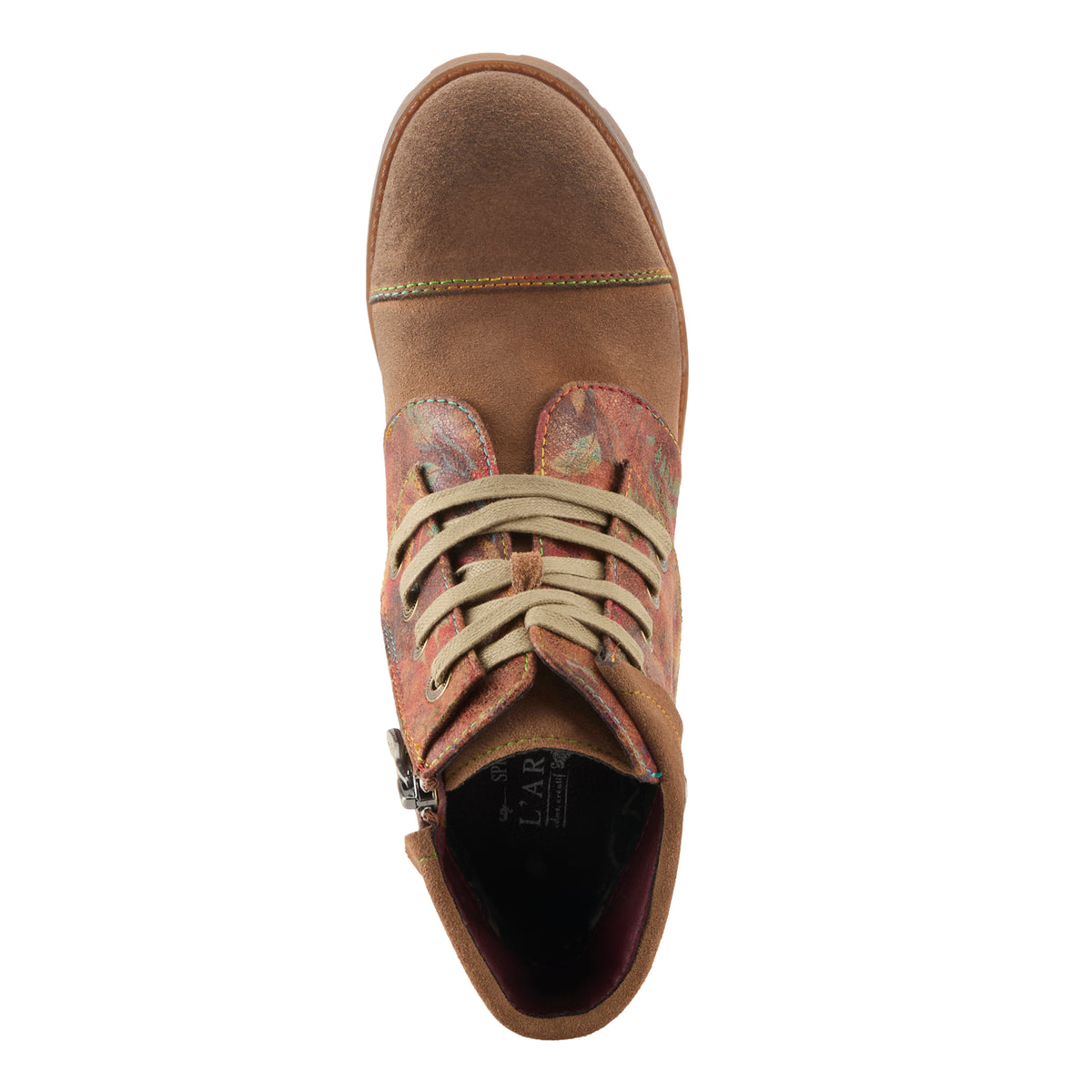 L'Artiste L'ARTISTE SERNA BOOTS boot in black multi suede with handcrafted leather design