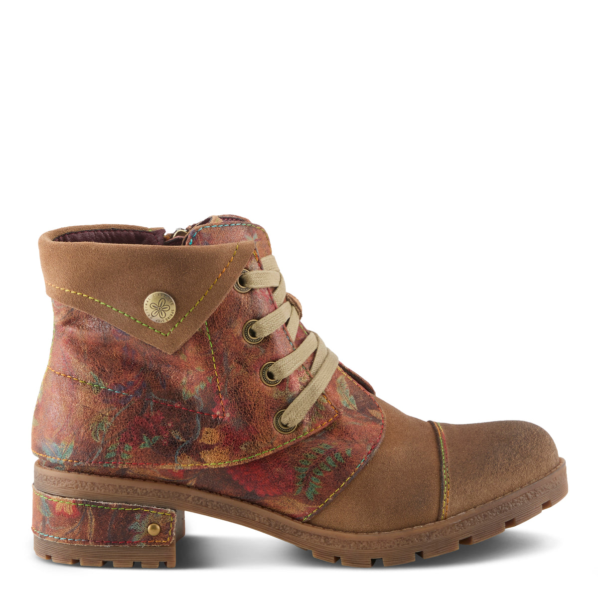 L'Artiste L'ARTISTE SERNA BOOTS boot in black multi suede with handcrafted leather design