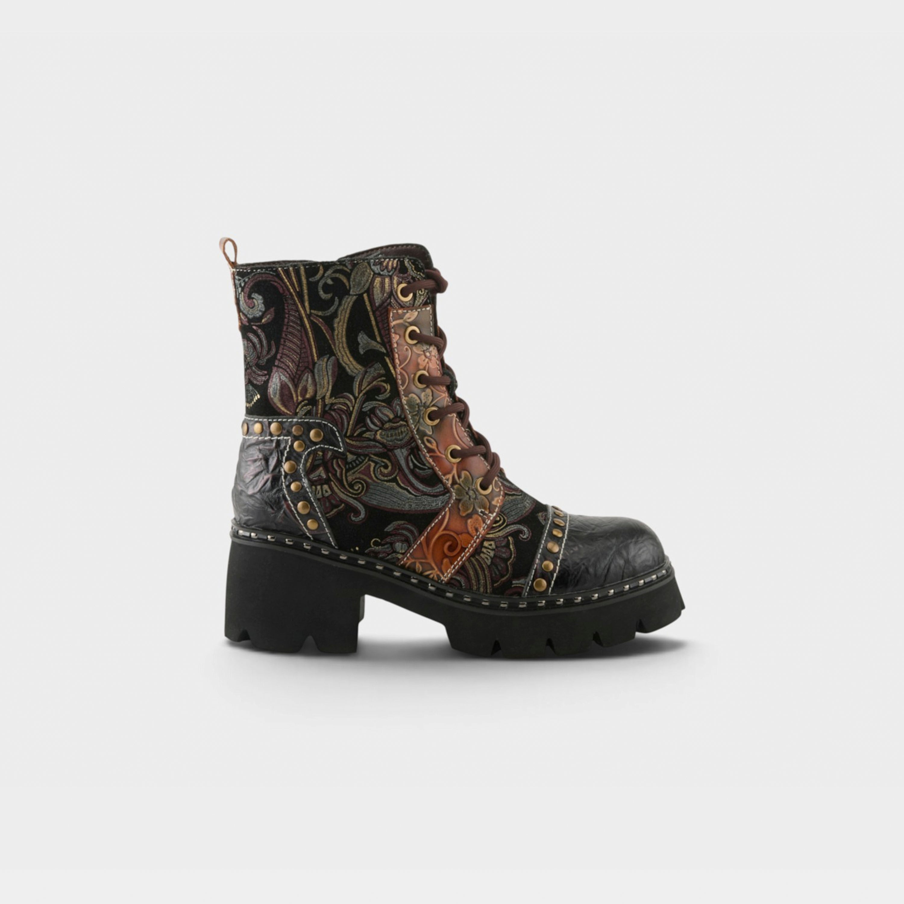 L'Artiste Severity boots in Brown Multi, hero view