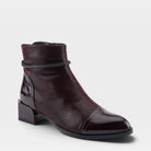 Azura Shelbi Burgundy Patent Boot