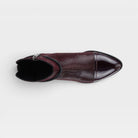 Azura Shelbi Burgundy Patent Boot