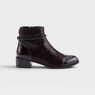 Azura Shelbi Burgundy Patent Boot