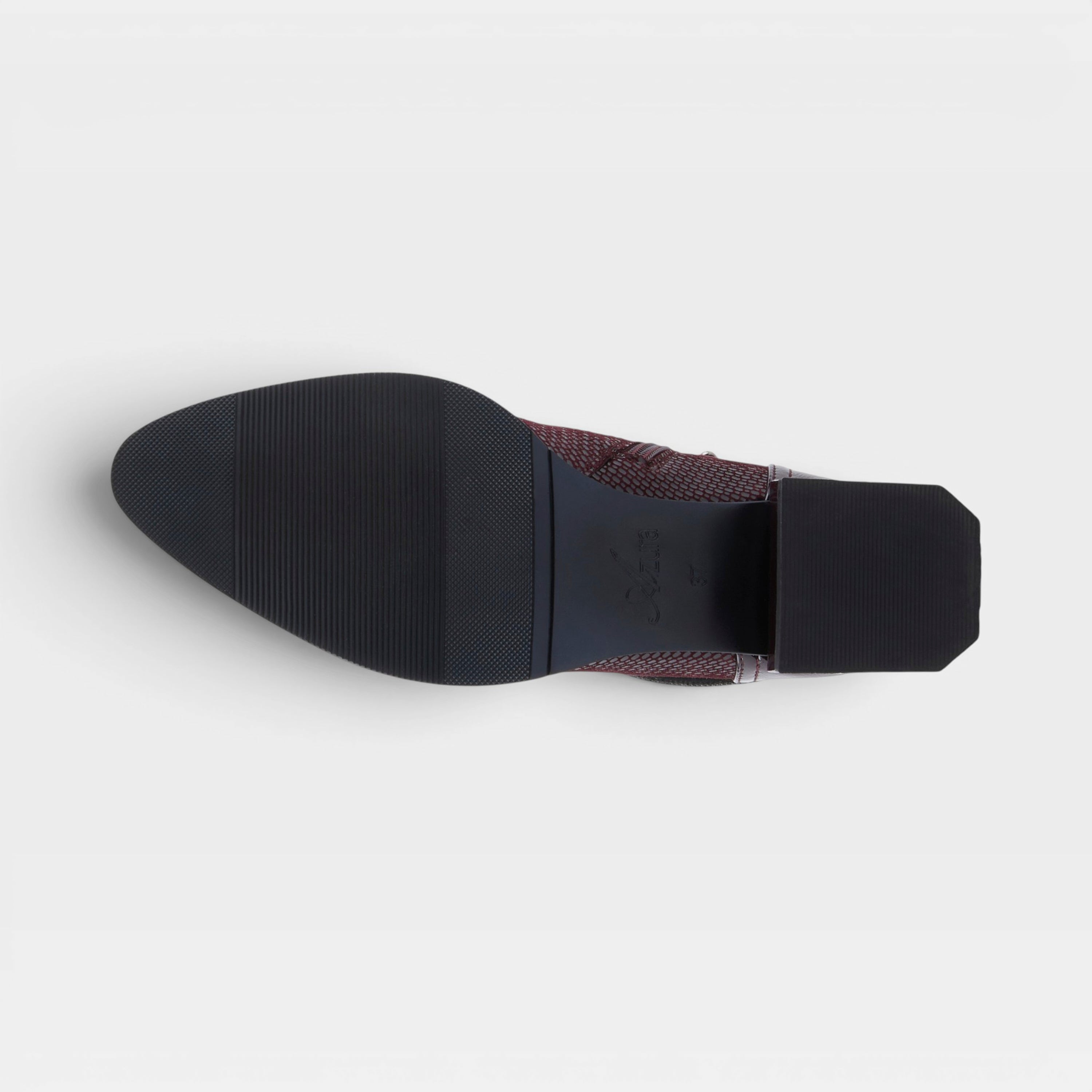Azura Shelbi Burgundy Patent Boot
