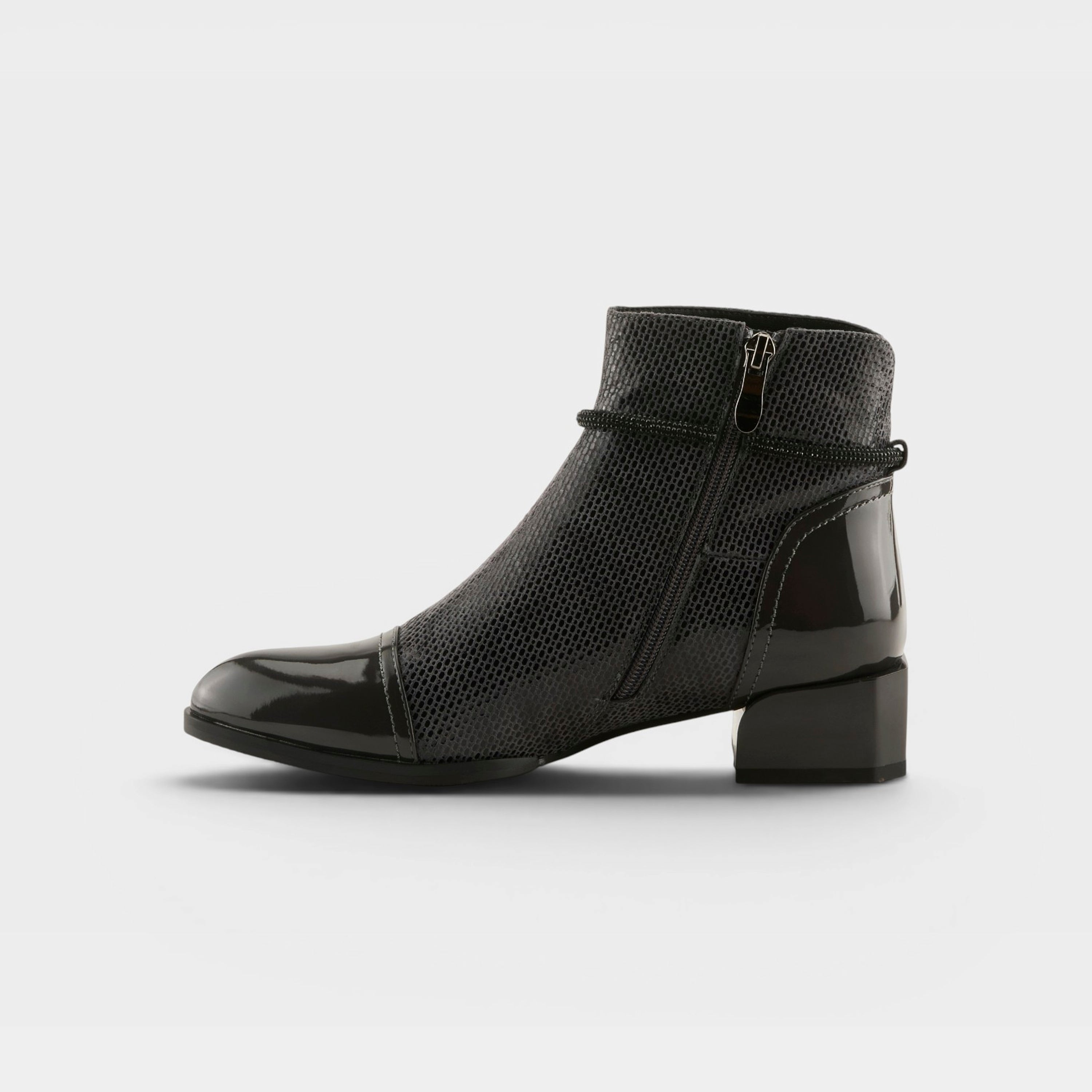 Azura Shelbi Charcoal Patent Boot