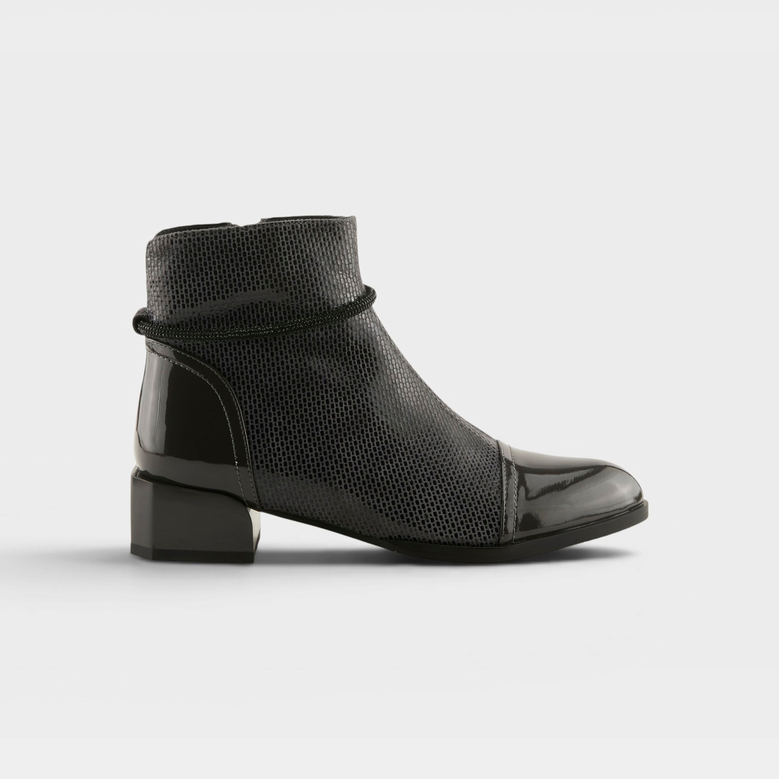 Azura Shelbi Charcoal Patent Boot